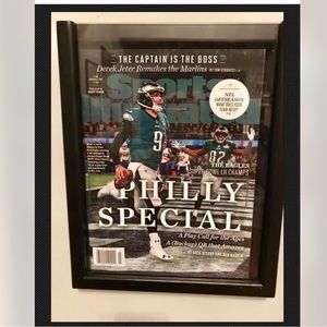 New Framed NICK FOLES SPORTS ILLUSTRATED COMM EAGLES SUPER BOWL VII Philly Spec